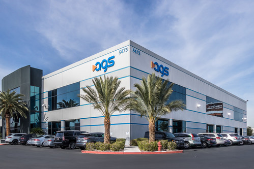 Global gaming supplier AGS was awarded the 'Nevada Top Workplaces 2020' award. Pictured here: AGS' global corporate headquarters in Las Vegas, Nevada.