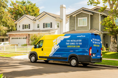 Goodyear mobile tire installation allows drivers to get new tires professionally installed safely and conveniently without ever leaving home. Goodyear technicians complete the entire transaction while upholding strict social distancing and zero-contact measures.