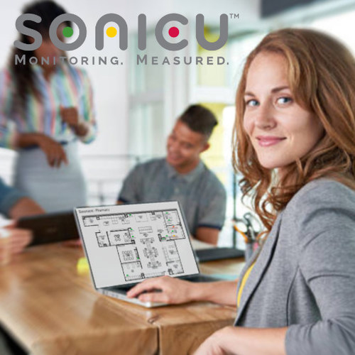 SoniCloud dashboard allows unlimited access to manage all points of monitoring and monitored devices 24/7, in real time.
