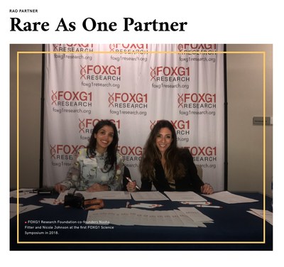 FOXG1 Research Foundation co-founders Nasha Fitter and Nicole Johnson at the first FOXG1 Science Symposium in 2018.