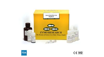 Zymo Research?s Quick-DNA/RNA? Viral MagBead Kit has been cleared for in vitro diagnostic applications for use by EU member states. (PRNewsfoto/Zymo Research Corp.)