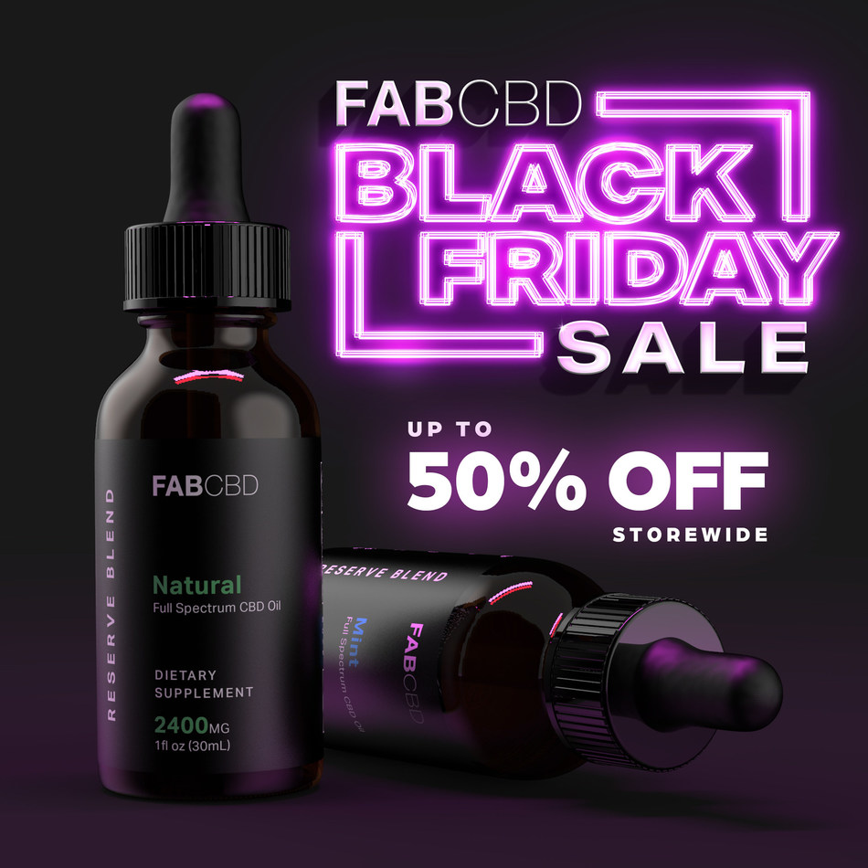 CBD Black Friday Sale Kickoff Your Holidays Right With FAB CBD
