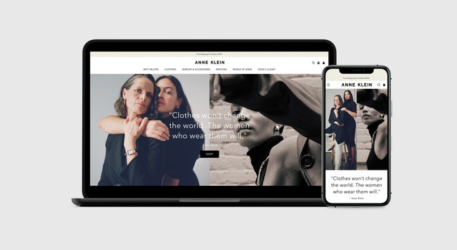 The first brand to launch on the digital platform WHP+ is WHP Global's iconic women's fashion brand, ANNE KLEIN.