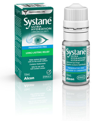 Systane Ultra HYDRATION Lubricant Eye Drops Preservative Free (CNW Group/Alcon Canada)