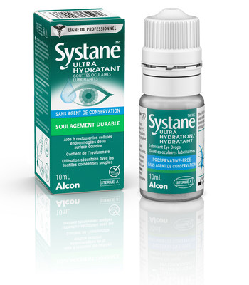 gouttes oculaires lubrifiantes Systane Ultra HYDRATANT sans agent de conservation (Groupe CNW/Alcon Canada)