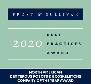 Sarcos Robotics Named "Company of the Year" by Frost &amp; Sullivan for Its Potential to Set New Standards of Productivity and Safety for Industrial Workforce of the Future