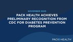 Pack Health Achieves Preliminary Recognition Status From CDC for Diabetes Prevention Program