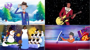 Bing Crosby, Chuck Berry, Ella Fitzgerald And Frank Sinatra Usher In The Holidays In Newly Created Animated Videos For Some Of Their Biggest Holiday Hits