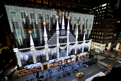 Saks Fifth Avenue Holiday 2020 Light Show (Getty for Saks Fifth Avenue)