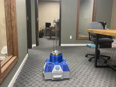 Wanda SD disinfecting robot is available for sale at www.resgreenint.com for just $5,000.