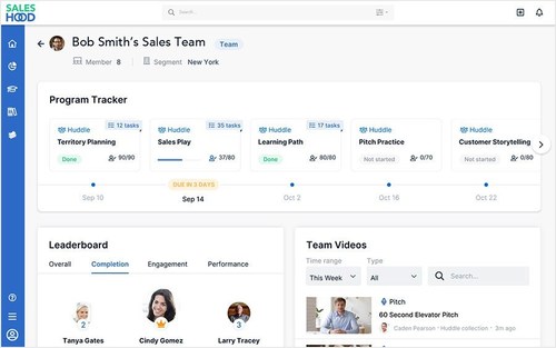 SalesHood Launches Coaching Command Center for Front-Line Managers to Scale Virtual Sales Coaching