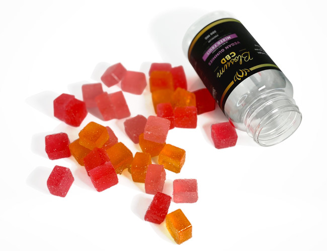 CBD Gummies Vegan Mixed Fruit - Gluten-free & USDA Organic infused CBD