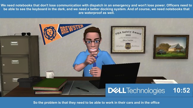 Students learn and practice selling and communicating by speaking with and artificially intelligent bot on their phones.