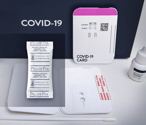 Desiccare, Inc has the immediate availability and inventory of various desiccants used in diagnostic test kits, including COVID-19 test kits, to enable these test kits to remain effective during shipping.