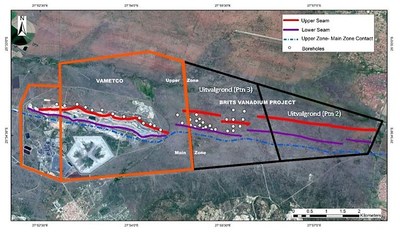Figure 1: Vametco Mine and Brits Vanadium Royalty over Uitvalgrond (Ptn 3) (CNW Group/Vox Royalty Corp.)