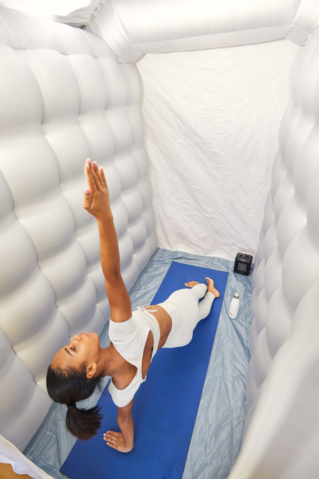 The Hot Yoga Dome, Portable Lightweight & Easy Set Up Inflatable Hot Yoga  Dome