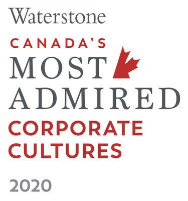 Waterstone Canada's Most Admired Corporate Cultures 2020 (CNW Group/Egg Farmers of Canada)
