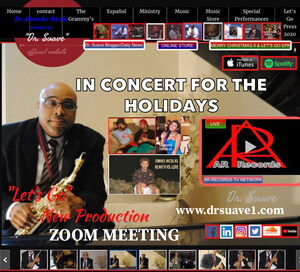 Recording Artist Dr. Alexander Nicolas Known As "Dr. Suave" In Concert For The Holidays 2020 And The Spring 2021