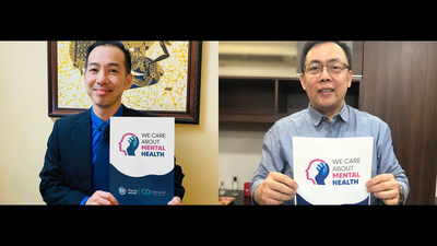 Luye Pharma and Distriphil launch the “We Care About Mental Health” initiative in the Philippines (From left to right: Mr. Andy Siow, APAC Regional Director of Luye Pharma (International); Mr. Michael Quijano, Vice President & Chief Operation Officer of Distriphil)