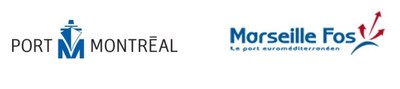 Port of Montreal / Port de Marseille Fos logos (CNW Group/Montreal Port Authority)