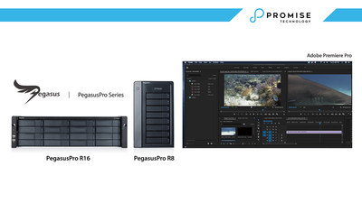 PROMISE PegasusPro offers seamless integration with the industry-leading video editing software Adobe Premiere Pro to support digital collaborative editing of 4K/5K video formats without compromising performance.