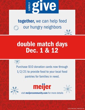 Meijer Announces Simply Give Program to Provide 80 Million Meals to Hungry Neighbors This Year
