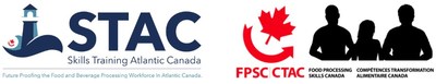 Skills Training Atlantic Canada Logo and Food Processing Skills Canada Logo (CNW Group/Food Processing Skills Canada)
