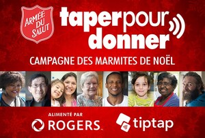 L'Armée du Salut du Canada lance sa campagne des marmites de Noël, propulsée par Rogers, où les dons numériques et sans contact seront acceptés