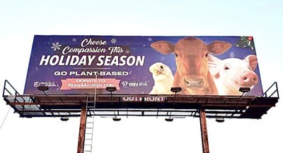 New Billboard Campaign In Los Angeles Urges People To Save Millions Of Lives This Holiday Season By Choosing Health & Compassion