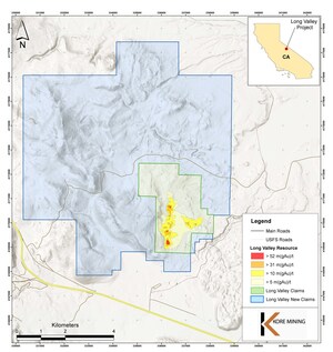 KORE Mining Adds District Scale Exploration Land Position To Long Valley Project Including New Near Resource Gold Exploration Targets