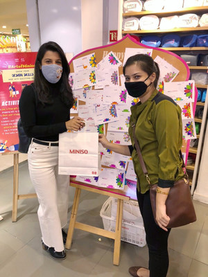 Embracing Diwali's rangoli tradition, MINISO encouraged customers to send blessings to their loved ones with colorful cards in its stores in India.