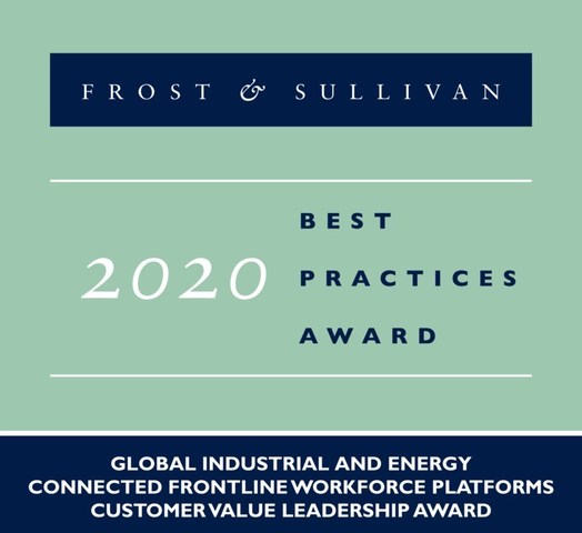 2020 Global Industrial and Energy Connected Frontline Workforce Platforms Customer Value Leadership Award