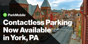 City of York, Pennsylvania, Partners with ParkMobile to Provide Contactless Parking Payments