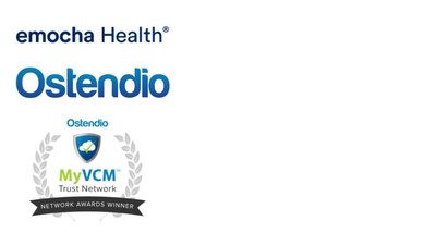 emocha, Ostendio and MyVCM Trust Network Awards logos