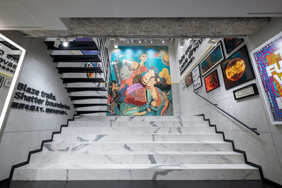 Cole Haan GrandShøp Cat Street - Interior Lauren Tsai #WriteNewRules Mural