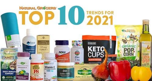 Natural Grocers’ Top 10 Nutrition Trends predictions are a composite of the most anticipated and unexpected health, nutrition, and food trends for the coming year.  The 2021 trends announcement, which includes getting back to the basics of health, immune-boosting strategies, The Climatarian and customized fitness nutrition, also offer “try this trend” tips for those who want to lean in to these trends in the coming months and beyond.