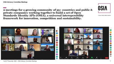 2 meetings for a growing community of 35+ countries and public & private companies working together to build a set of Open Standards Identity APIs (OSIA), a universal interoperability framework for innovation, competition and sustainability.