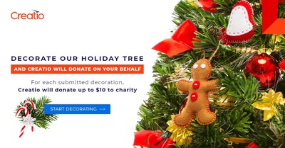 Creatio Launches Its Annual Charitable Initiative to Donate on Behalf of Its Community
