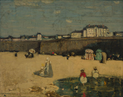 La plage, a rare masterwork by James Wilson Morrice surpassed the million dollar mark and sold for $1,141,250 at the Heffel fall auction (CNW Group/Heffel Fine Art Auction House)