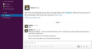 'Rapidus' Forms Strategic Partnership With 'Slack' - Fast, Affordable and Professional B2B Local Delivery Technology Now Seamlessly Integrated With Slack Workspace to Help Companies Overcome Pandemic Delivery Challenges