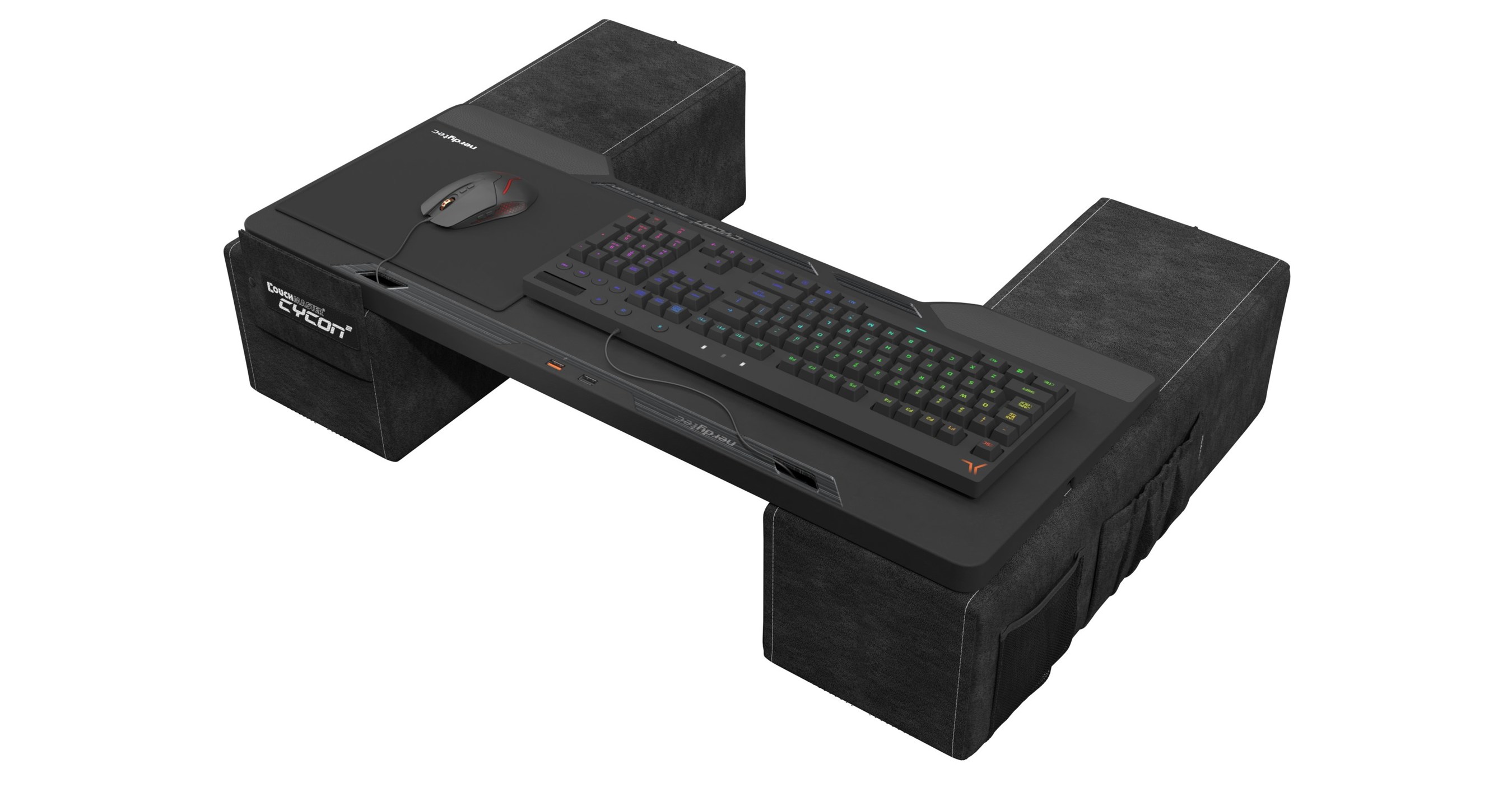 CYCON2 Fusion Grey - Couch Gaming Desk for Mouse & Keyboard (for