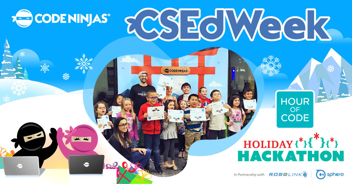 Code Ninjas Celebrates Computer Science Education Week With Annual Holiday Hackathon Hour Of Code Events - the smiles household roblox safe code