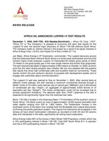 Africa Oil Announces Luiperd-1X Test Results (CNW Group/Africa Oil Corp.)