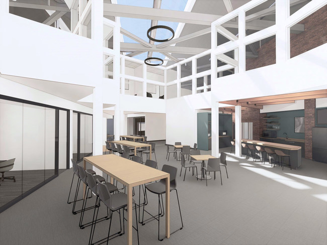 Significant renovations are underway to enhance collaborative spaces and highlight historic features