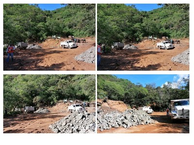 Figure 1: Sampling - Loading - Transportation of Bulk Sample – San Juan Area (CNW Group/GR Silver Mining Ltd.)