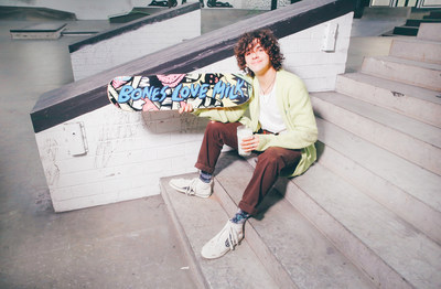 Monday, December 7, 2020, actor and skate enthusiast, Jack Dylan Grazer, joins the California Milk Processor Board and Feeding America to kick-off the #Skate2Donate challenge, a partnership to help provide 250,000 meals to feeding programs throughout the Golden State this holiday season. Every post shared and engaged with on Instagram using #Skate2Donate and tagging @boneslovemilk will generate a $1 donation from CMPB toward the 250,000 meals goal. (Photo by Rachel Murray Framingheddu for CMPB).