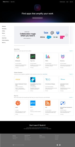 Cisco Doubles Down on Webex Ecosystem and Accelerates Webex App Hub, Enabling a Seamless Experience Between the Platforms You Love