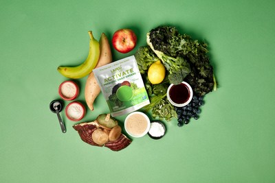 ACTIVATE Prebiotic Daily Greens features a blend of 18 ingredients including fruits and vegetables with naturally occurring polyphenols and prebiotic dietary fiber