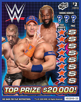 BCLC’s WWE® multi-scene scratch & win tickets (CNW Group/Pollard Banknote Limited)