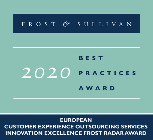 2020 European Customer Experience Outsourcing Services Innovation Excellence Frost Radar Award